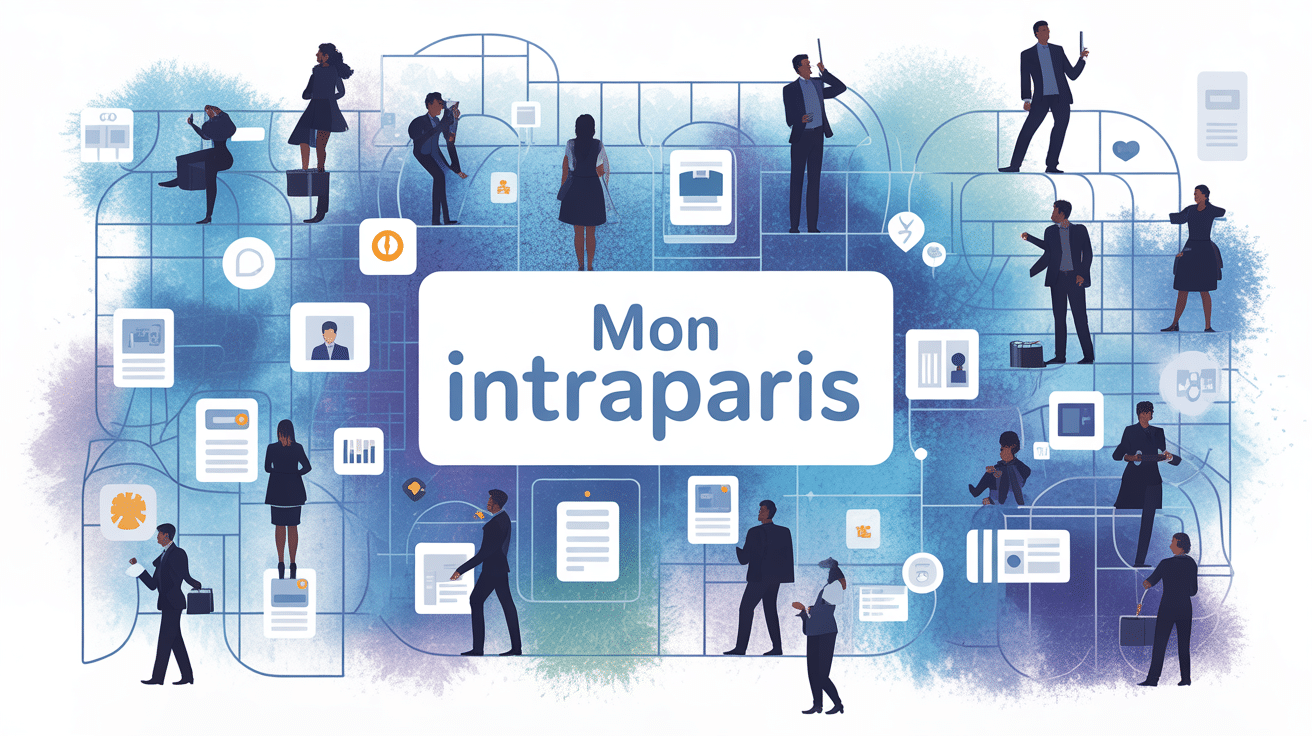 mon intraparis portail agents illustration