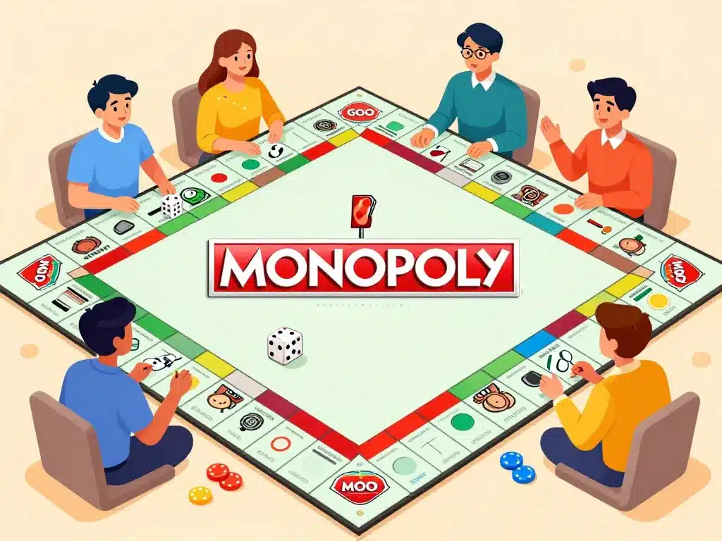 Démarrage Monopoly and Go joueurs stratégie dés