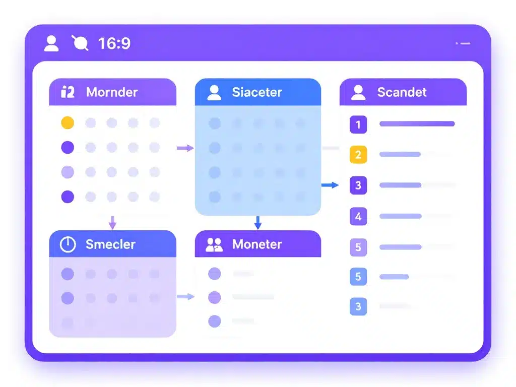Schéma navigation interface netyparéo purple campus