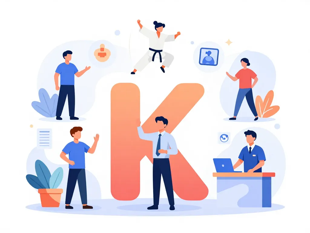 Panorama métiers en k divers kiné karatéka manager kiosquier