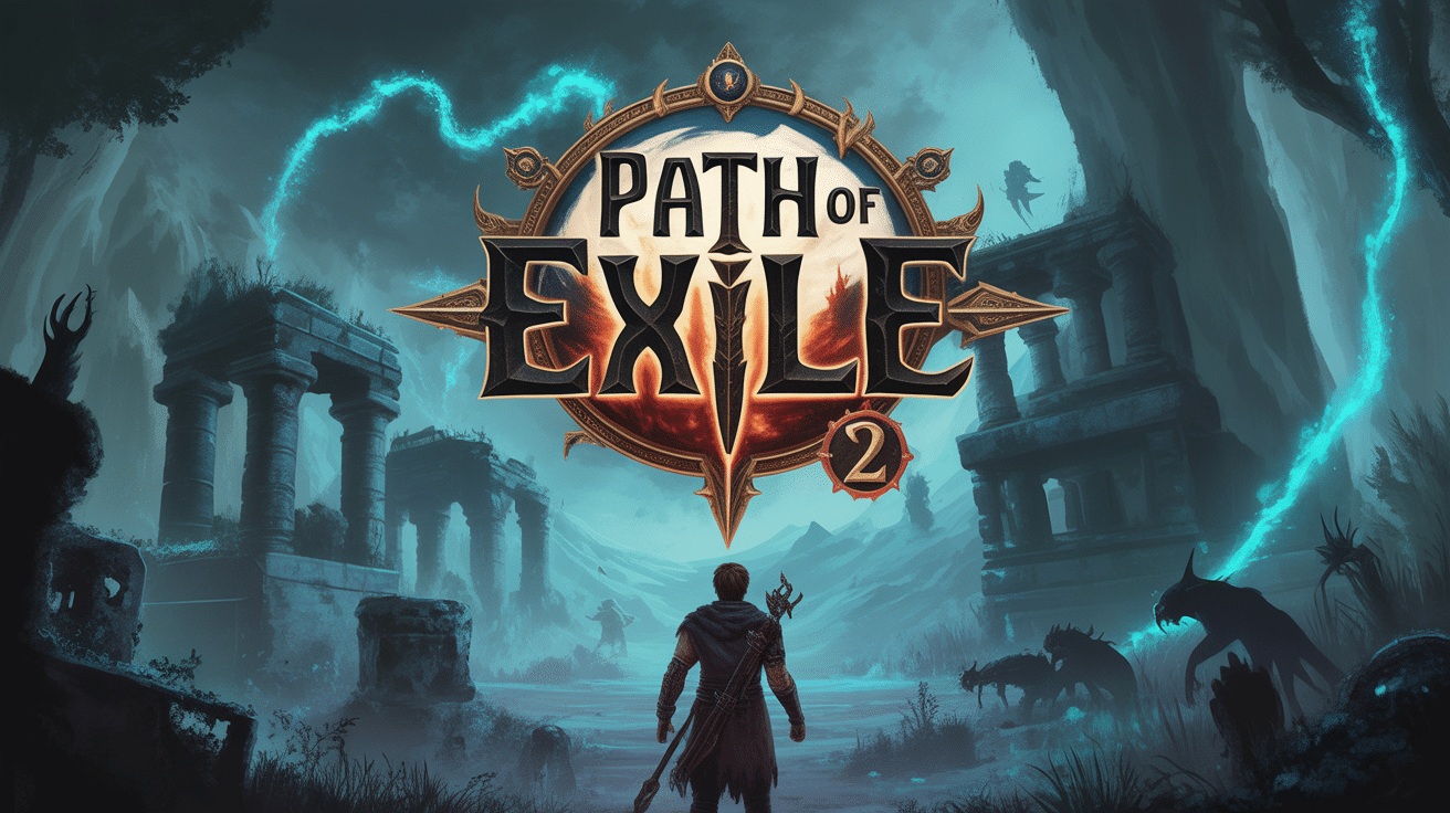 Path of Exile 2 illustration aventurier ruines ambiance sombre