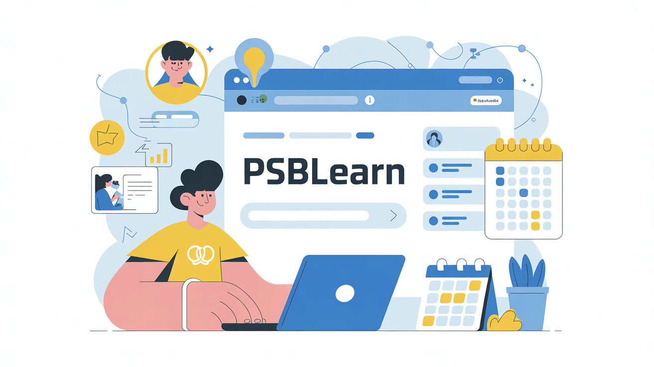 psblearn illustration interface gestion académique