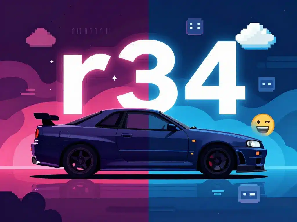 r34 signification entre nissan skyline et internet