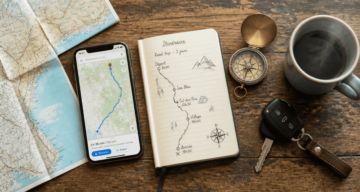 Meilleur application GPS smartphone et carte sur table