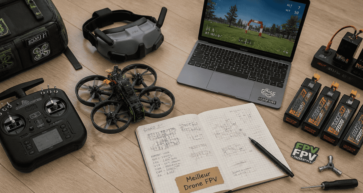 Meilleur drone FPV et accessoires sur bureau