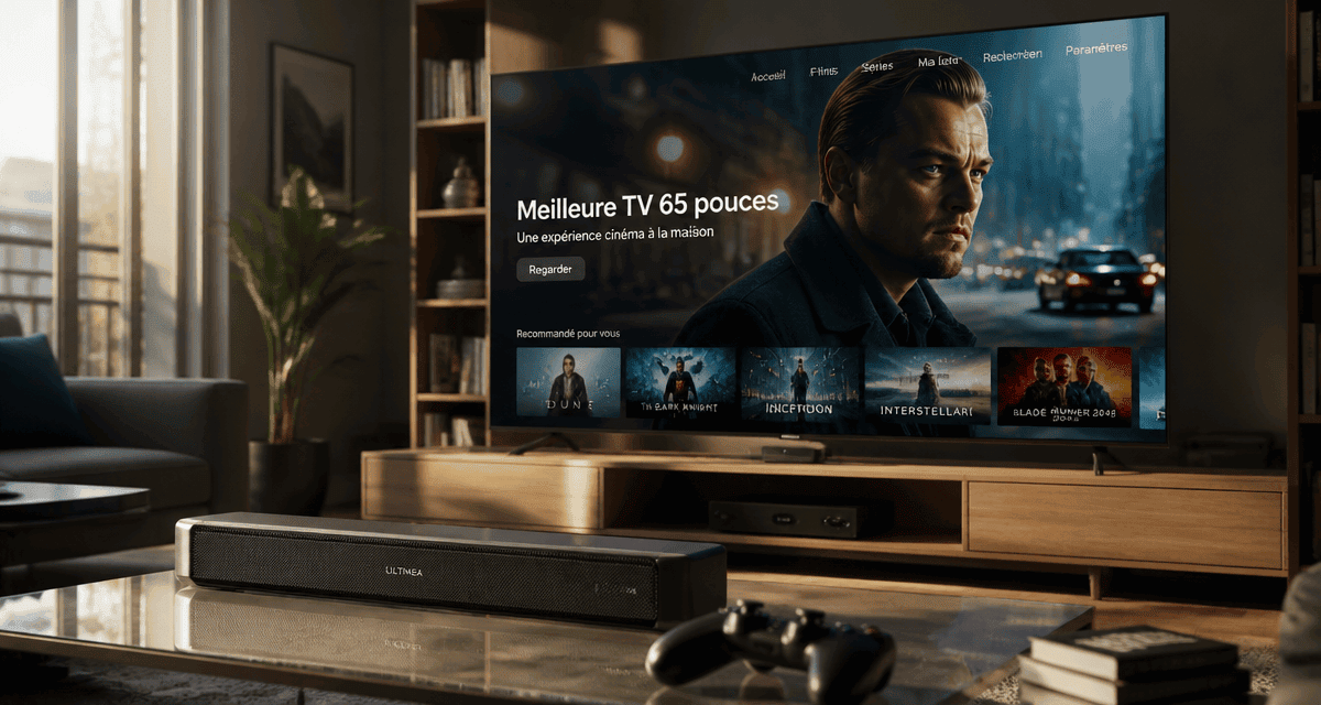 meilleure tv 65 pouces dans salon moderne