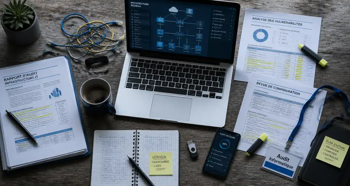 audit informatique entreprise bureau schéma réseau