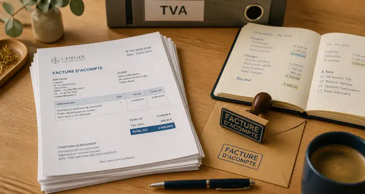 Comptabiliser un acompte : écritures comptables et TVA