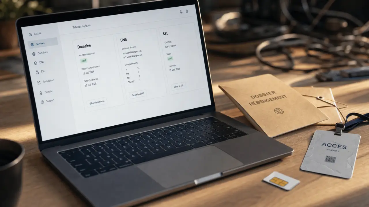 Comment heberger un site web : domaine, DNS, SSL et sauvegardes