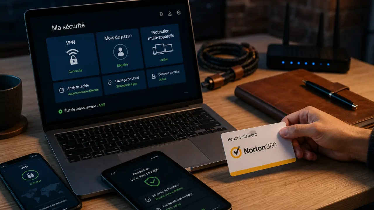Norton antivirus avis : renouvellement Norton 360 et VPN